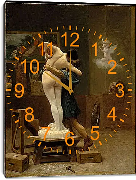 Часы картина - Pygmalion and Galatea - Пигмалион и Галатея. Жан-Леон Жером