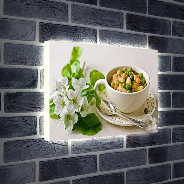 Лайтбокс световая панель - Летний салат. Весеннее угощение.