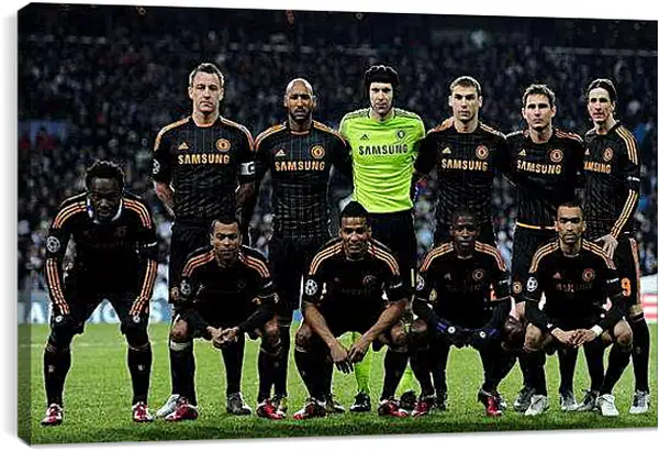 Постер на подрамнике - Фото перед матчем ФК Челси
