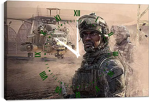 Часы картина - Call Of Duty 4: Modern Warfare