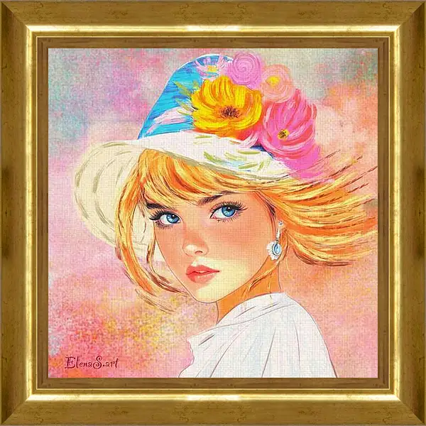 Картина в раме - Color portrait 41