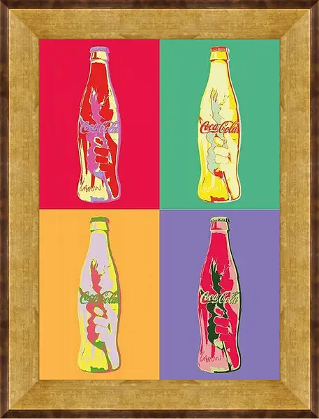 Картина в раме - Coca-Cola. Поп-арт