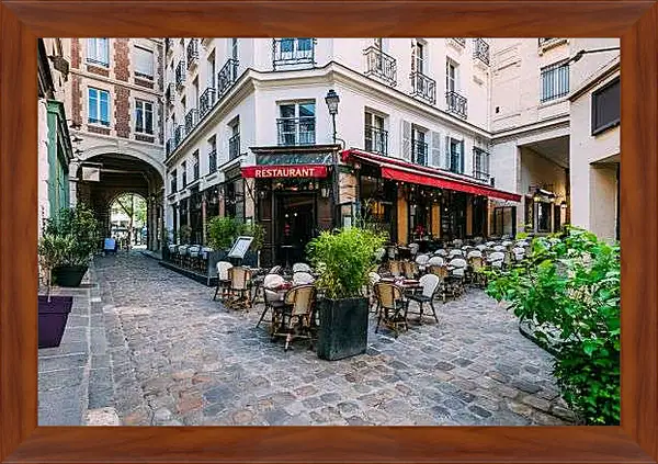 Картина в раме - Кафе Париж