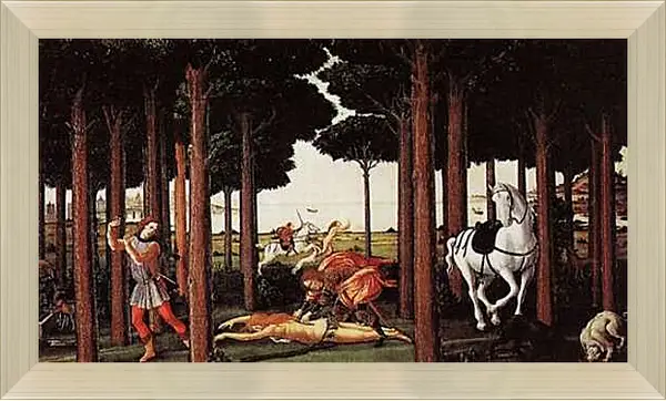 Картина в раме - Nastagio degli Onesti (second episode)	Сандро Боттичелли