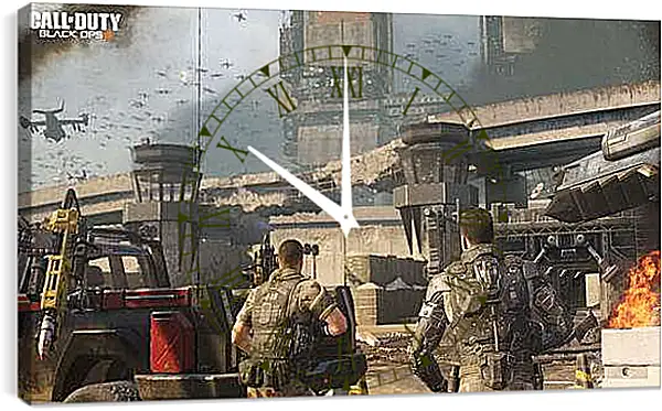 Часы картина - Call Of Duty: Black Ops III