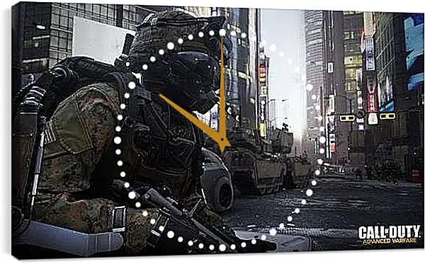 Часы картина - Call Of Duty: Advanced Warfare