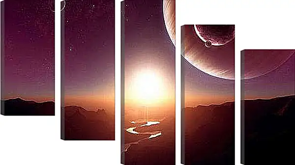 Модульная картина - Космос