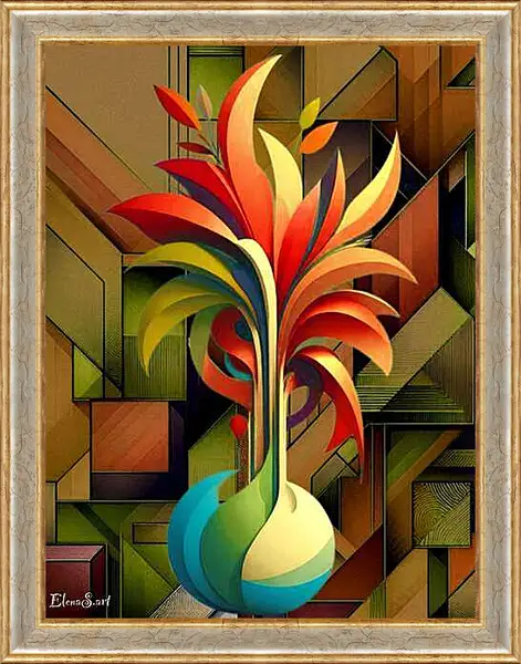 Картина в раме - Vase 11