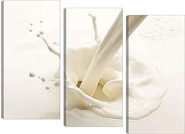 Модульная картина - Молоко. Молочная свежесть.