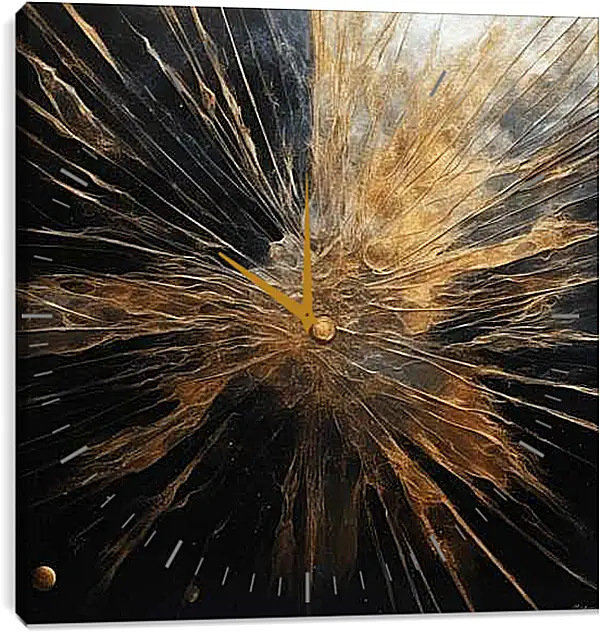 Часы картина - Взгляд в глубину абстракции