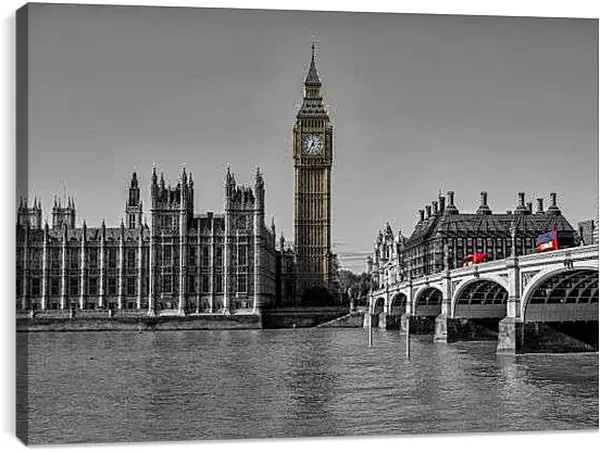 Постер на подрамнике - Вид на Биг-Бен
