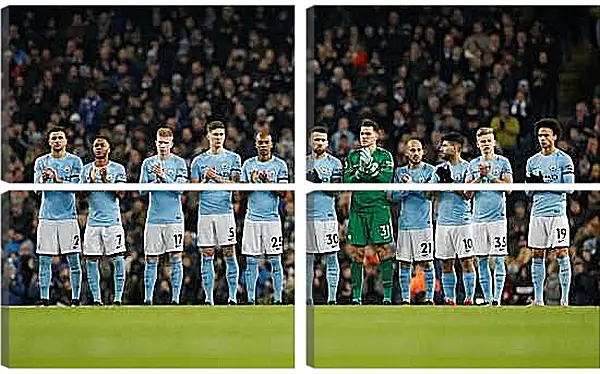 Модульная картина - ФК Манчестер Сити. FC Manchester City