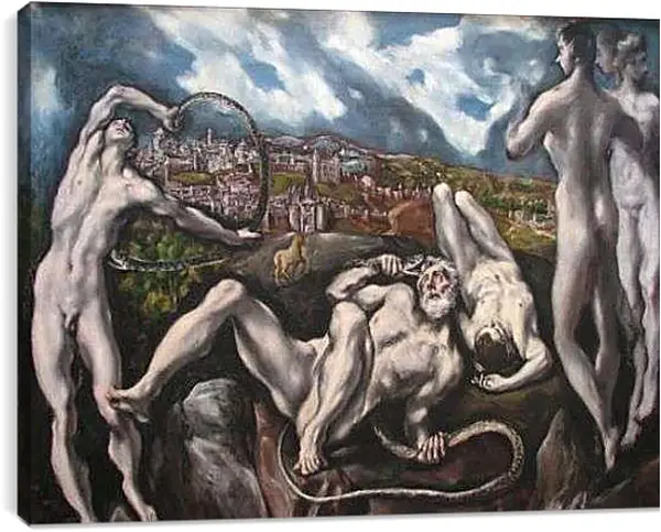 Постер на подрамнике - Laocoon. Эль Греко