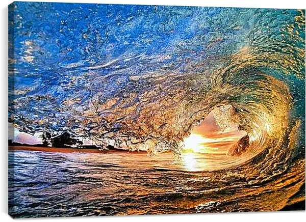 Постер на подрамнике - Солнечная волна