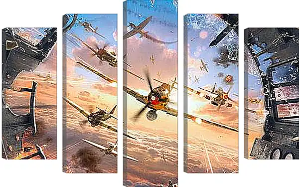 Модульная картина - World Of Warplanes