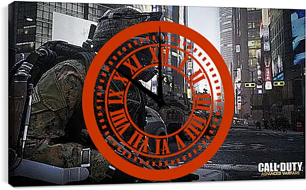 Часы картина - Call Of Duty: Advanced Warfare