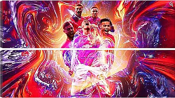 Модульная картина - ФК Манчестер Юнайтед. FC Manchester United