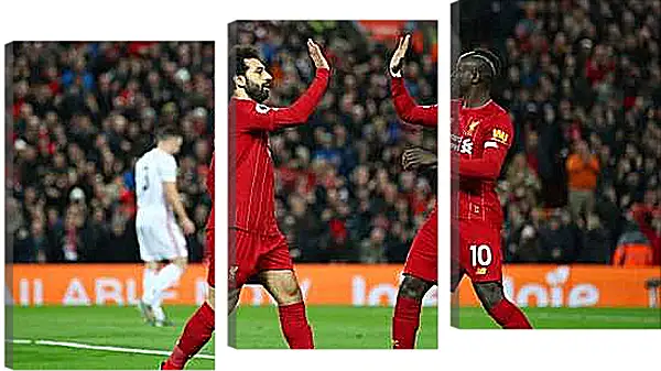 Модульная картина - Празднование гола. Ливерпуль. Liverpool