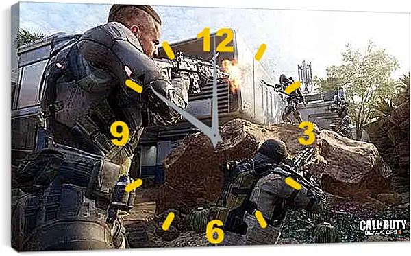 Часы картина - Call Of Duty: Black Ops III