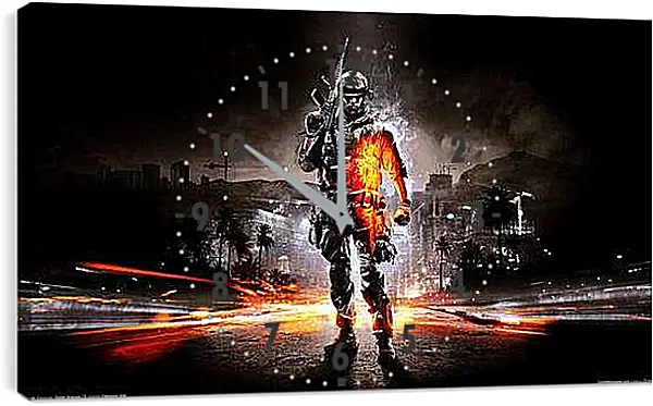 Часы картина - Battlefield 3