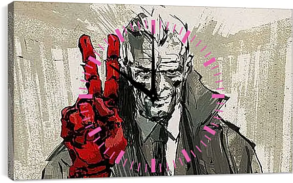 Часы картина - Metal Gear