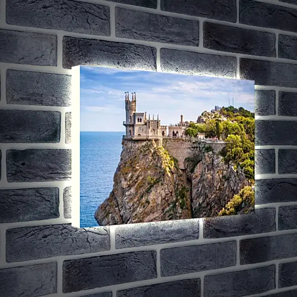 Лайтбокс световая панель - Ласточкино гнездо. Крым