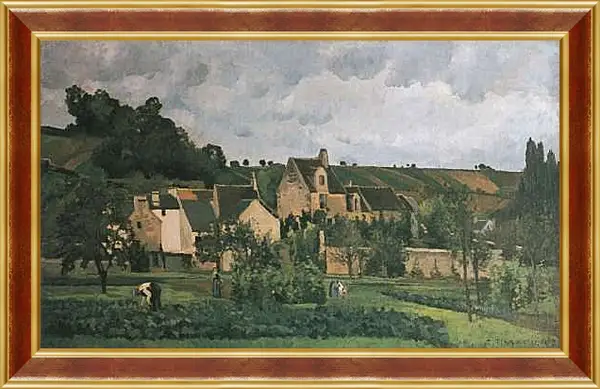 Картина в раме - Эрмитаж в Понтуазе. Камиль Писсарро