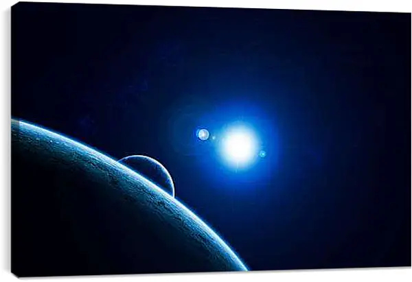 Постер на подрамнике - Луч света в темном царстве