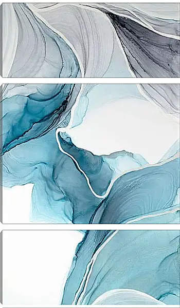 Модульная картина - Abstraction blue canyon. Mari Dein