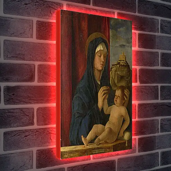 Лайтбокс световая панель - The Virgin and Child. Джованни Беллини