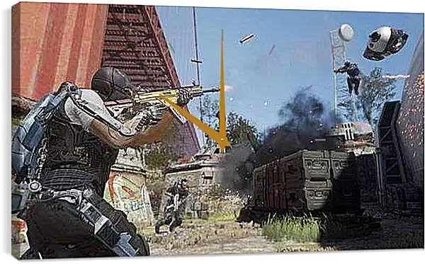 Часы картина - Call Of Duty: Advanced Warfare