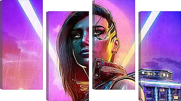 Модульная картина - Cyberpunk 2077