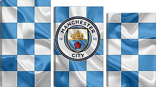 Модульная картина - Эмблема Манчестер Сити. Manchester City.