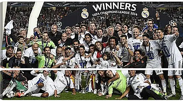 Модульная картина - Победа в Лиге Чемпионов 2014. Реал Мадрид. Real Madrid
