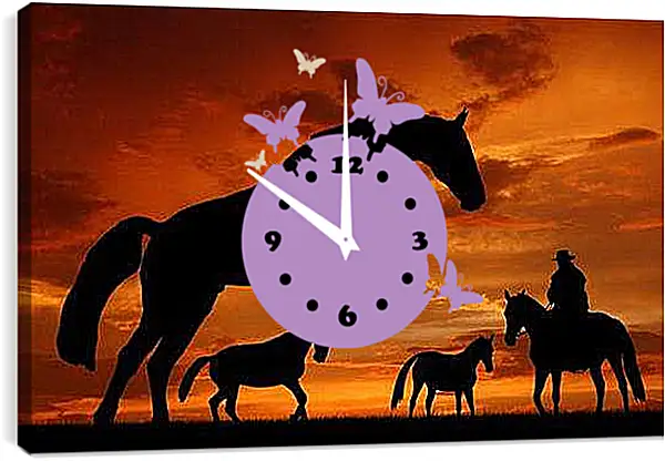 Часы картина - Африка