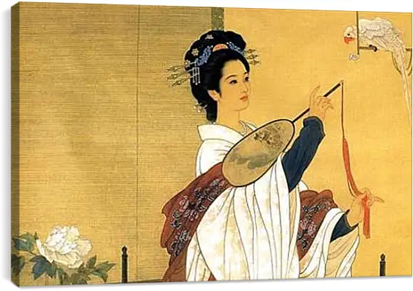Постер на подрамнике - Японка