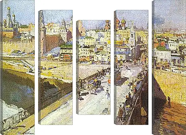 Модульная картина - Москворецкий мост. Коровин Константин