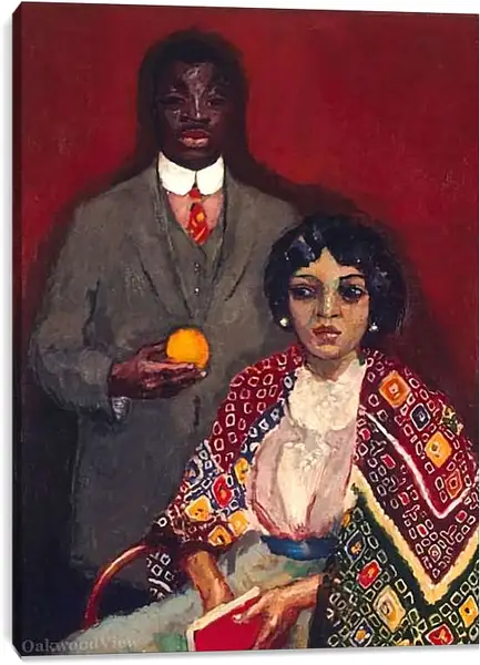 Постер на подрамнике - Lucie and her Dance-Partner. Люси и её партнёр. Кес ван Донген