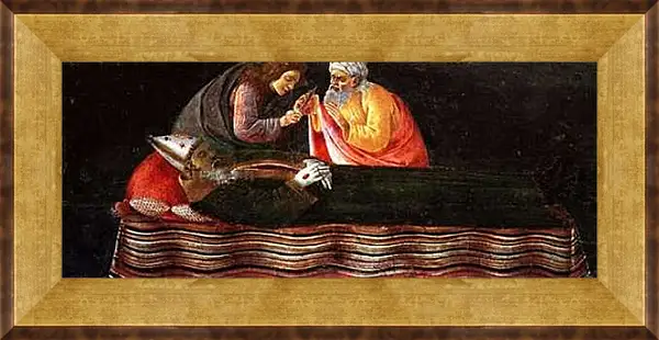 Картина в раме - Predella table of the San Barnaba Altar (3) Сандро Боттичелли