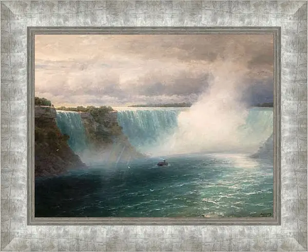 Картина в раме - Ниагарский водопад. Иван Айвазовский