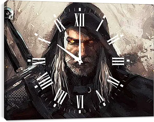 Часы картина - The Witcher (Ведьмак), Геральт охотник на монстров