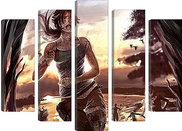 Модульная картина - Tomb Raider
