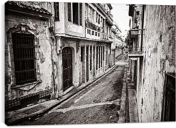 Постер на подрамнике - Улица Гаваны