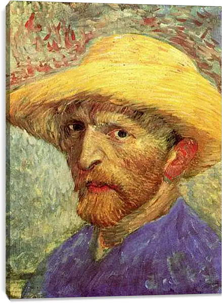 Постер на подрамнике - Автопортрет. Винсент Ван Гог