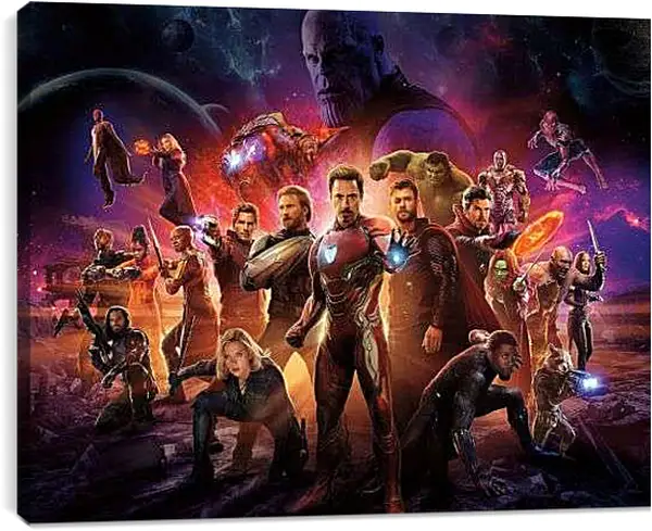 Постер на подрамнике - Мстители Война бесконечности