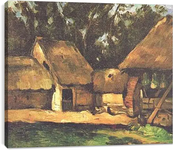 Постер на подрамнике - Le Moulin a Huile. Поль Сезанн