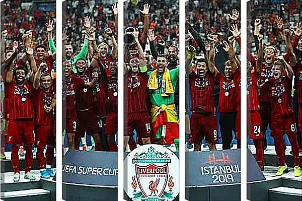 Модульная картина - Победа в суперкубке. Ливерпуль. Liverpool