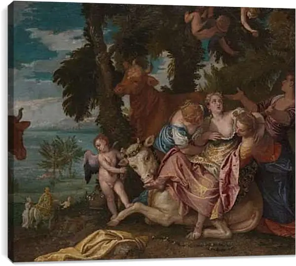 Постер на подрамнике - The Rape of Europa. Паоло Веронезе