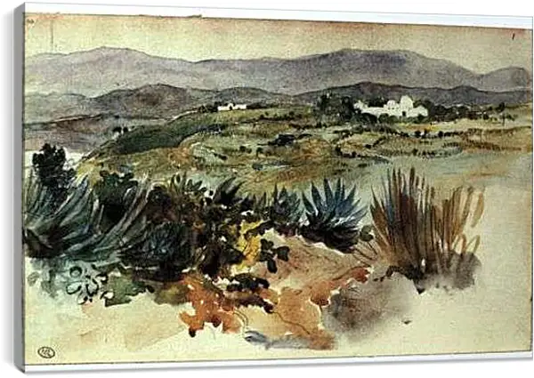 Постер на подрамнике - Sketchbook. Эжен Делакруа