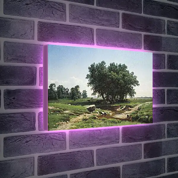 Лайтбокс световая панель - Дубки. Иван Шишкин